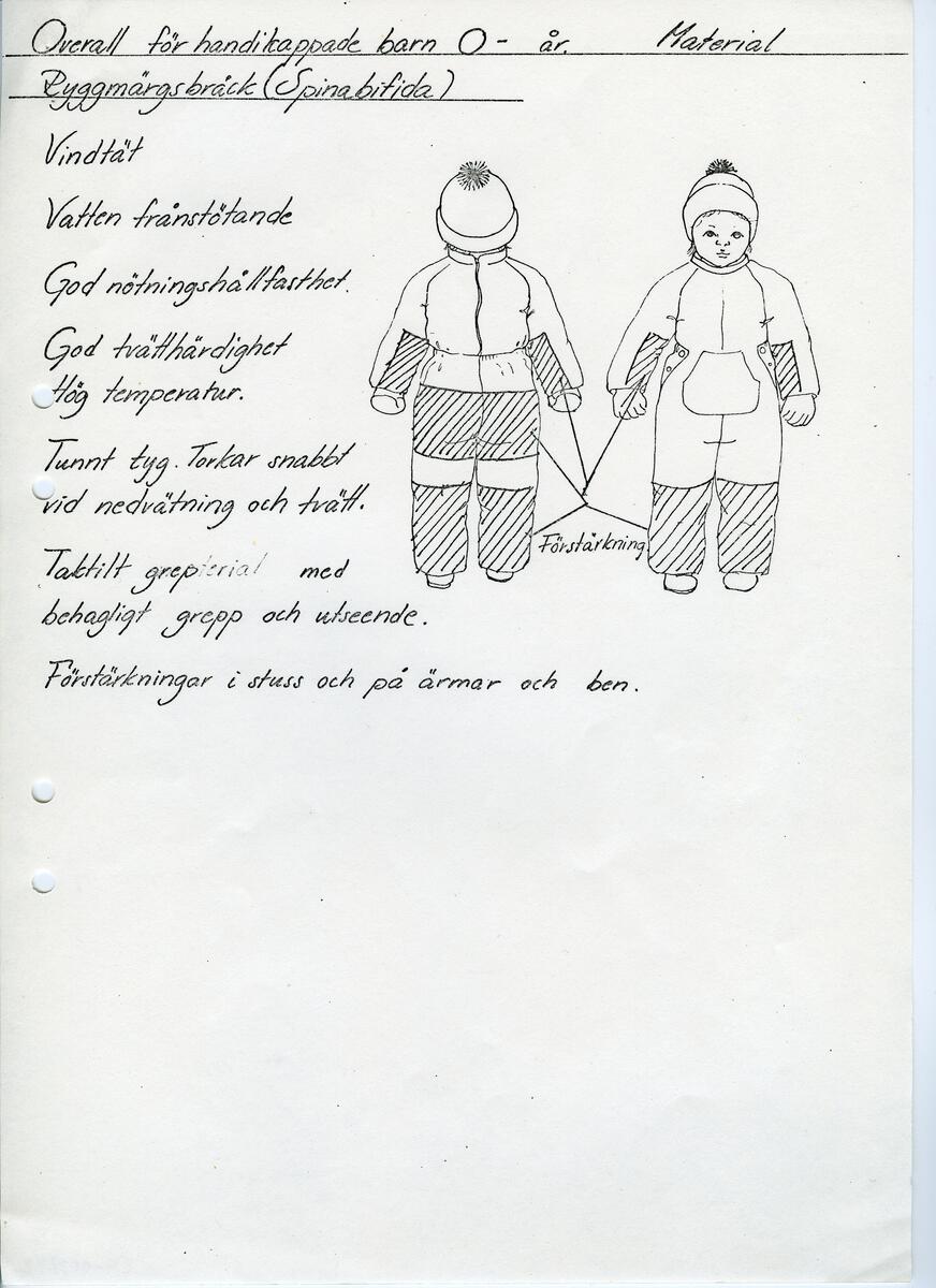 Skisser till olika herr, dam, barn och babykläder. Postorderkatalog, JACIE, Sommaren 1988 dam och barnkläder.