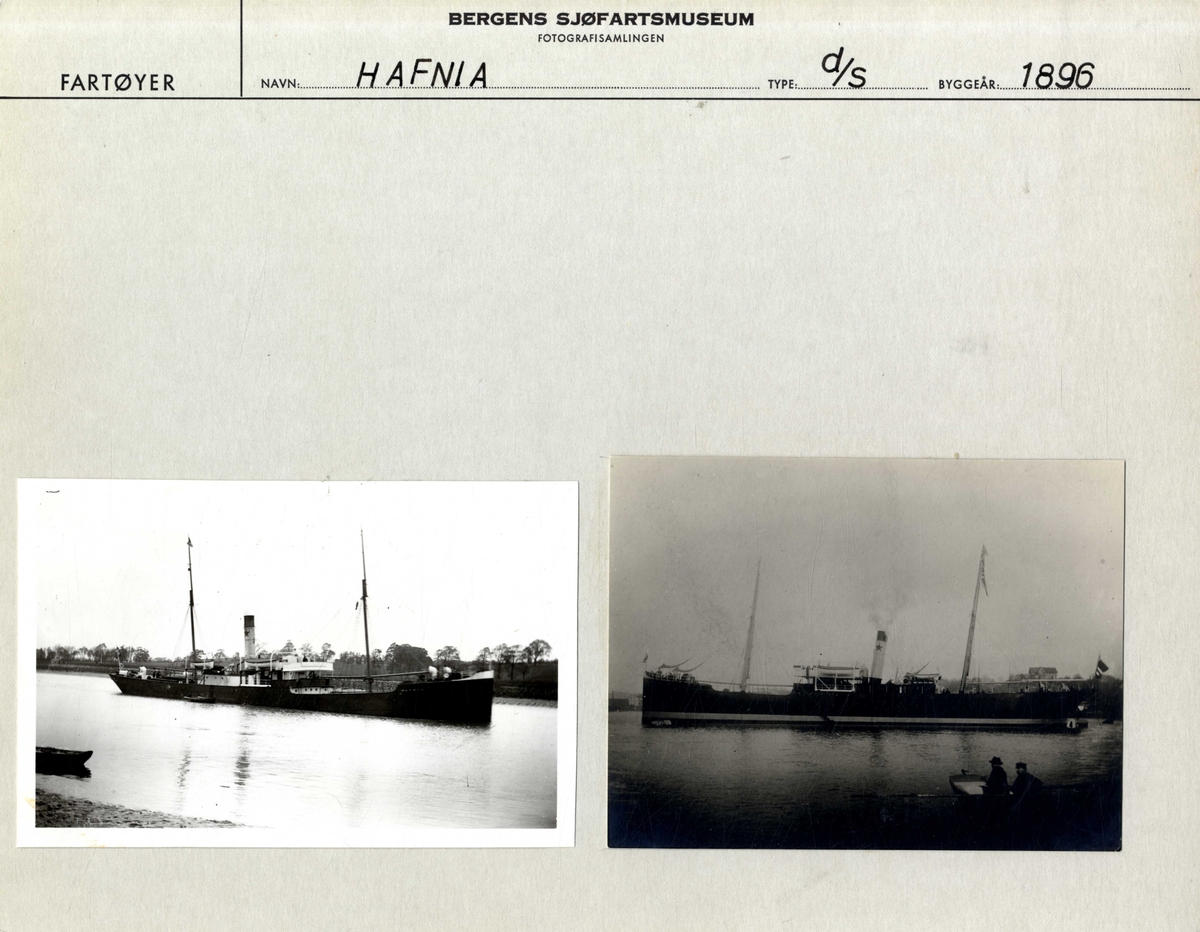To motiv av DS HAFNIA (bygget 1896).