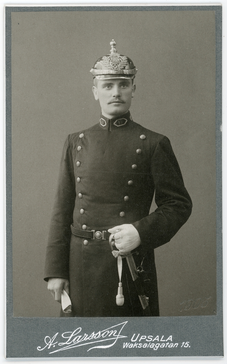 Kabinettsfotografi - J E M Sjöberg, Uppsala 1905