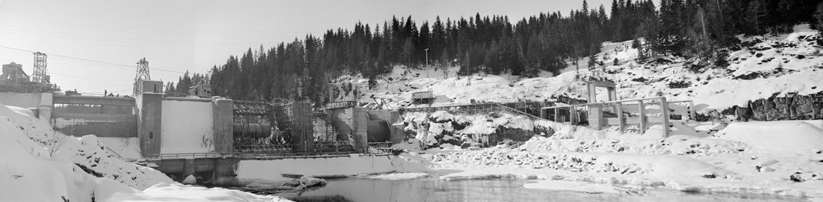 Kykkelsrud i Askim i Østfold under anleggstiden. 