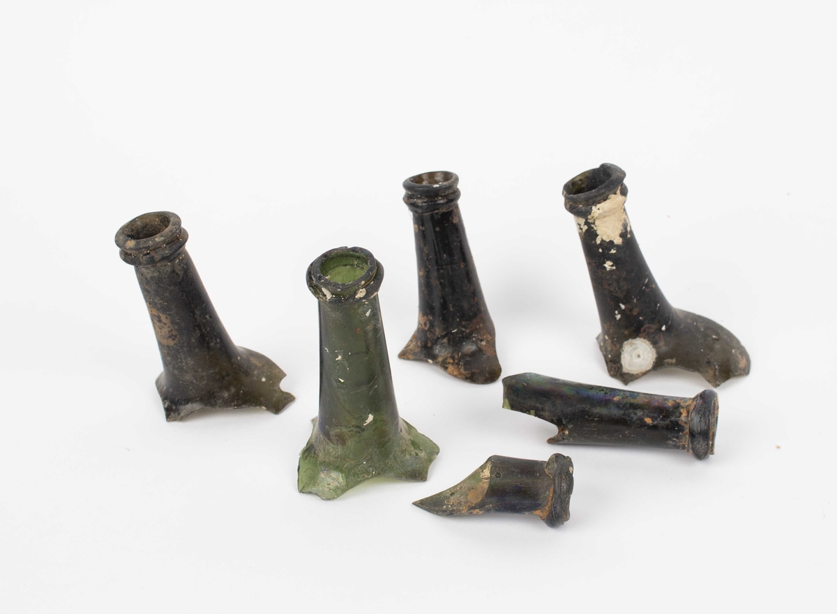 Sjøfunn. Flasketuter fra slutten av 1700-tallet funnet ved Måskeskjæret, Bergen