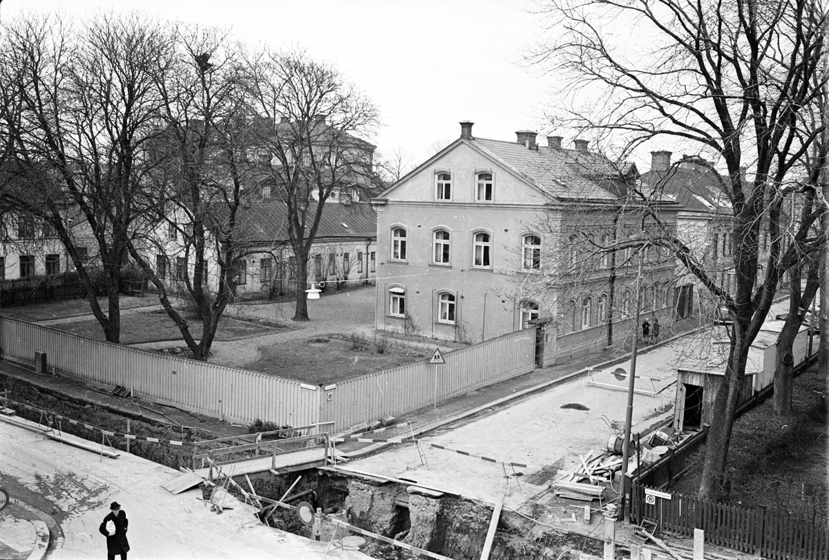 Dragarbrunnsgatan - Kålsängsgränd, kvarteret Grimhild (Högne), Uppsala 1965
