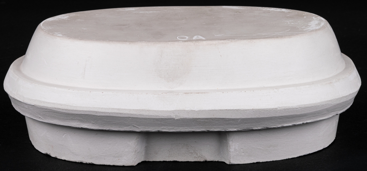 Form, gips, del av form OA för tillverkning av porslin.