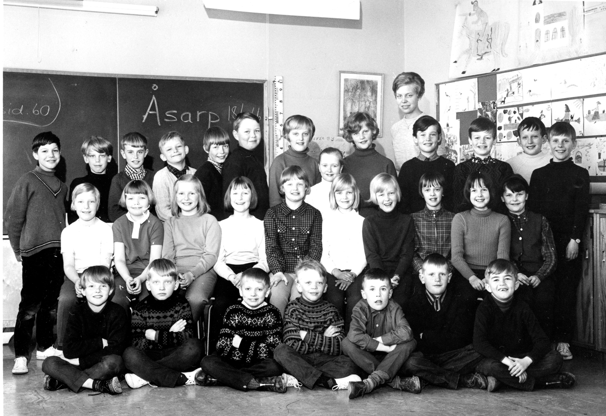 Åsarps skola 1966. Christina Hermansson.