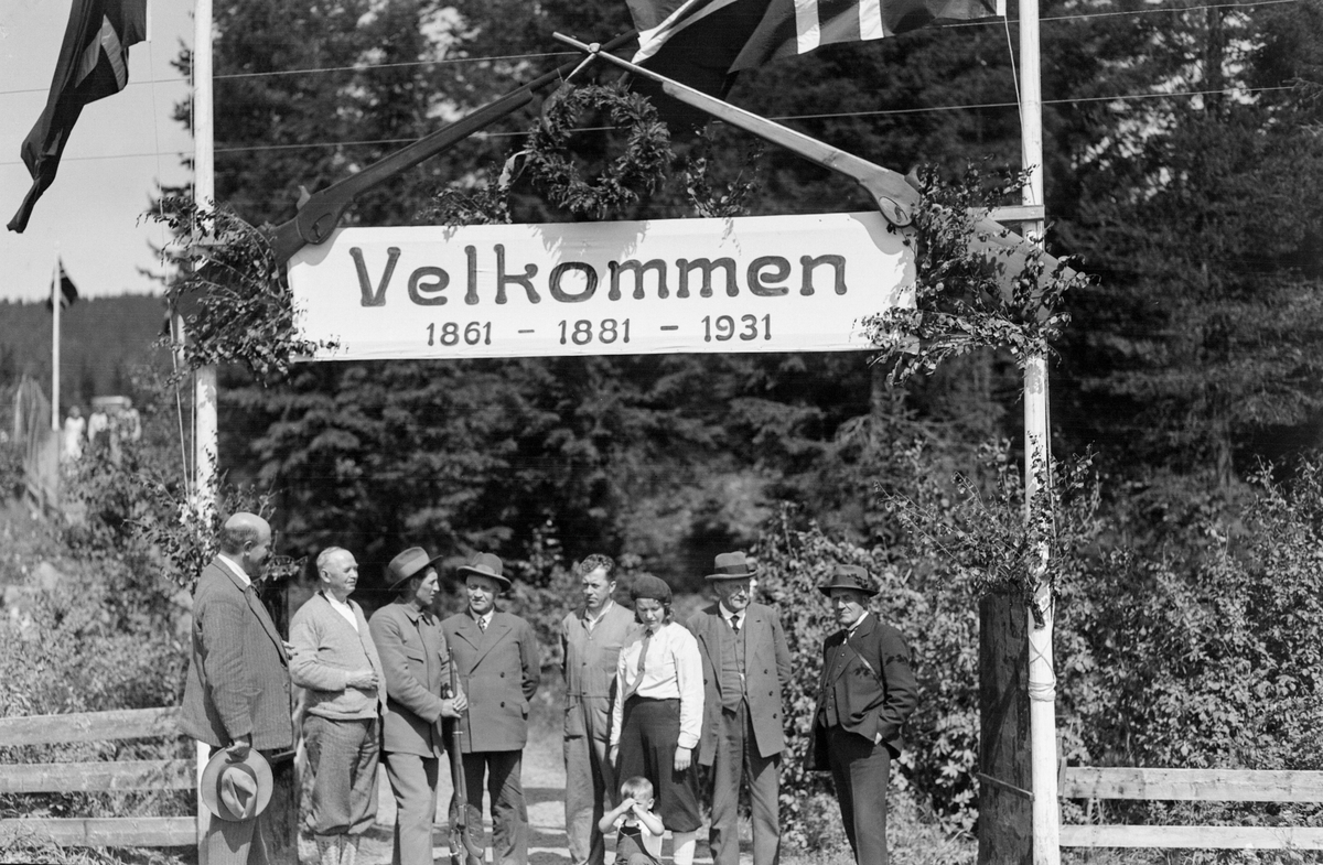 Gjøvik & Brusveen skytterlag sitt skytterstevne 12. juli 1931.