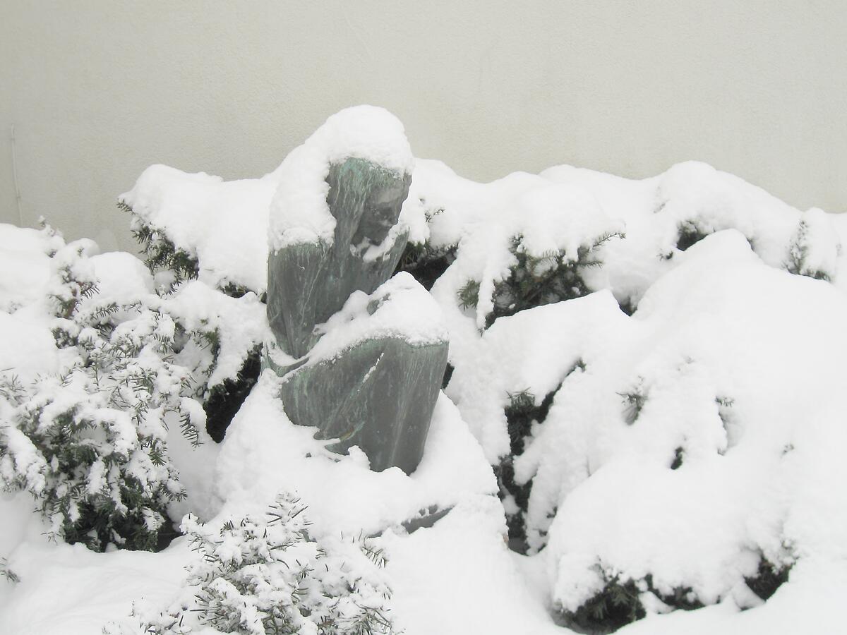 Piken med svovelstikkene dekket av snø