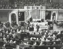 Åpningen av Kongressen i Washington. Demokraten Henry T. Rai