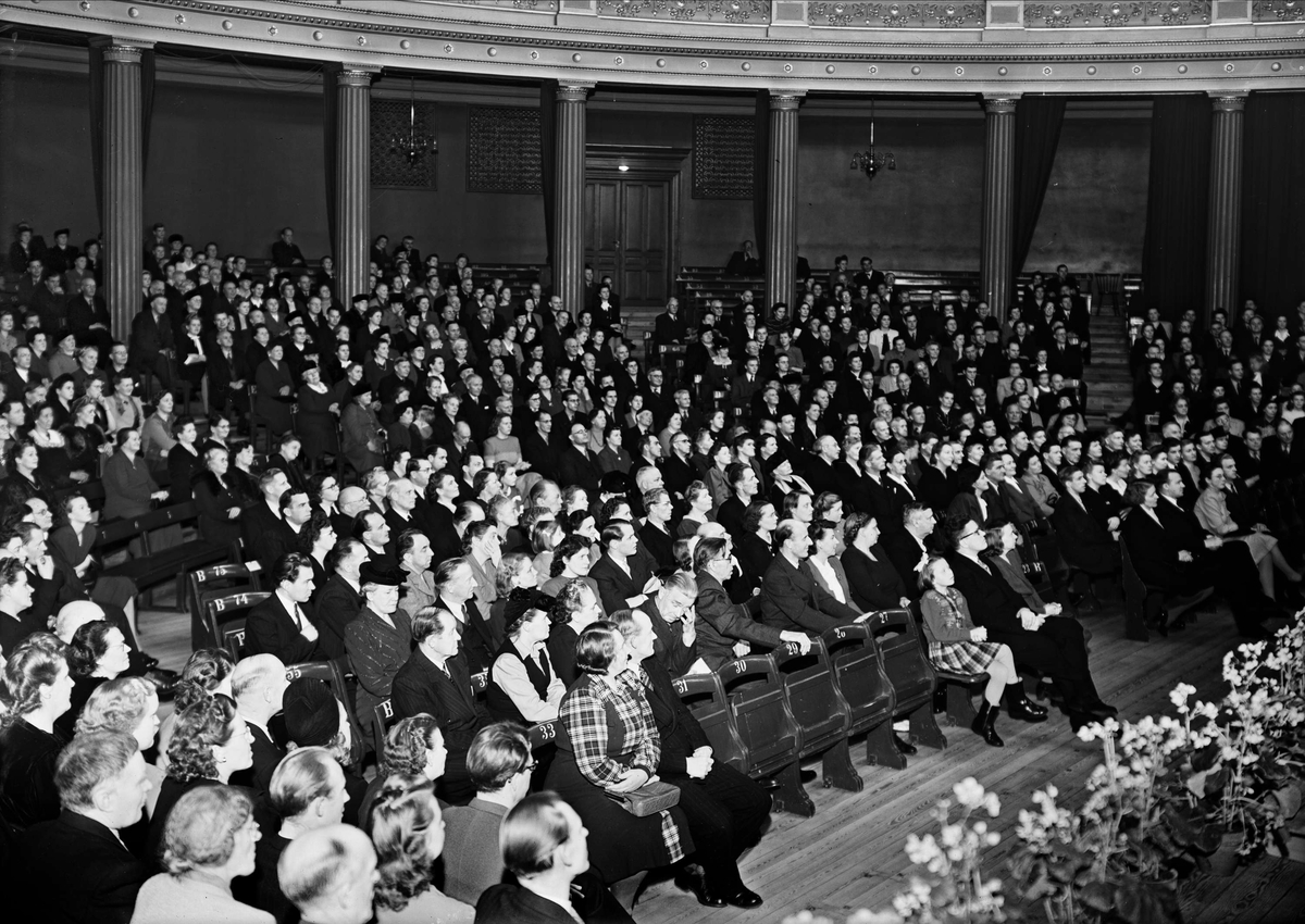 Konsumentföreningen firar 25-årsjubileum, Universitetsaulan, Uppsala 1948