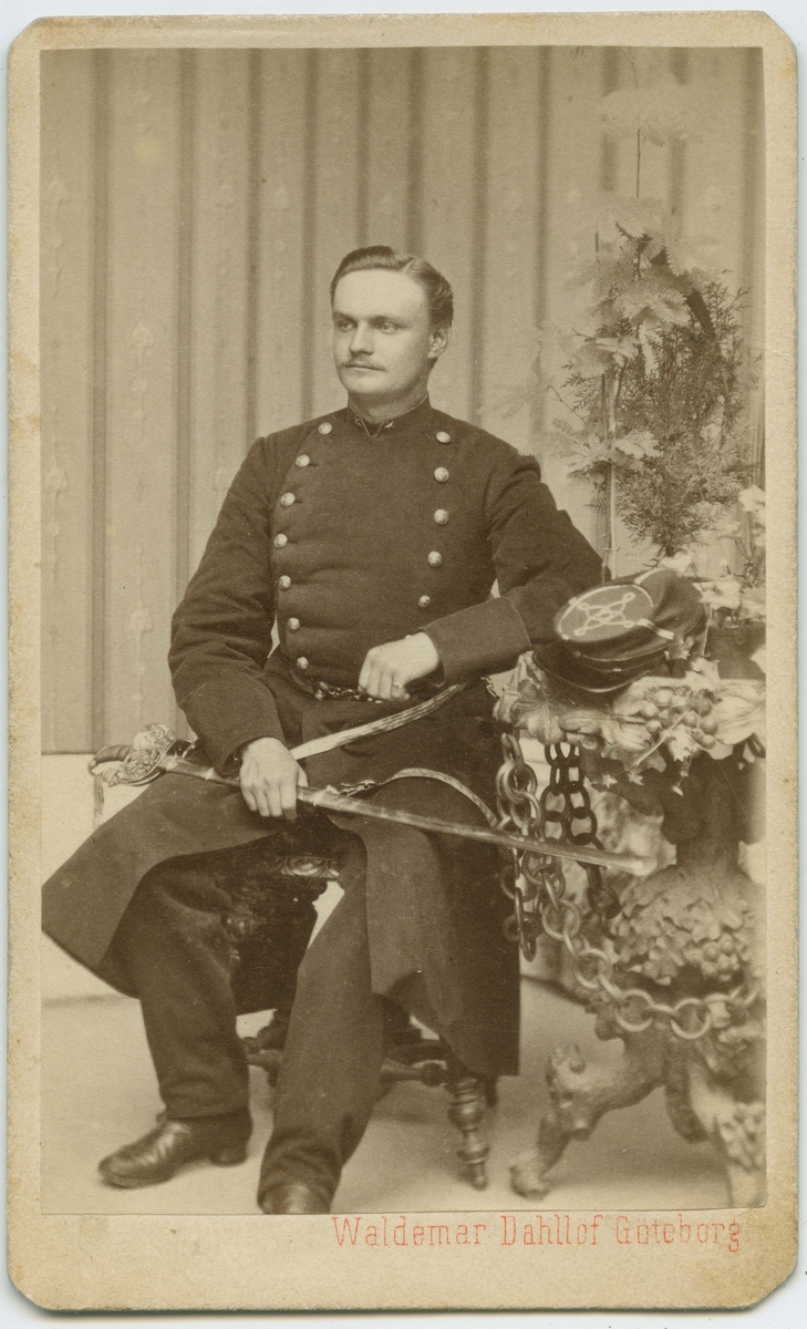 Porträtt på Löjtnant Gustaf Ekstedt.