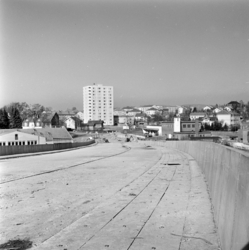 Tveten bru under bygging. Mars 1964.