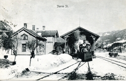 Damplokomotiv type XVIa nr. 29 på Støren stasjon