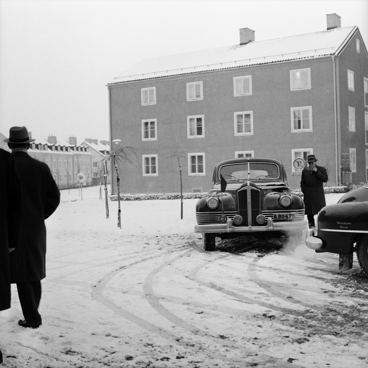 Studentstaden, rysk minister besöker studentbostäderna, Uppsala 1960