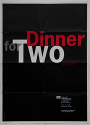 Dinner for two [Utstillingsplakat]