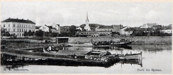 Postkort, Hamar, Hamar brygge, Hamarbukta, mjøsbåt, mjøsjakt