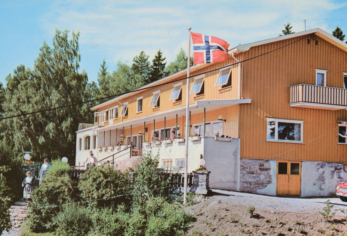 Postkort, Hamar, Hedmarktoppen friluftsrestaurant, Sportsstua, Motell og Camping,