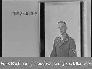 Portrett av tysk soldat i uniform,  Paul K. Hoffman.