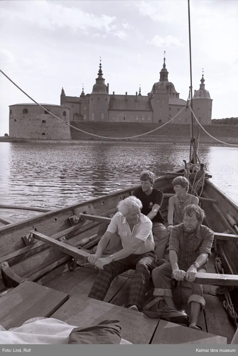Personal från vikingaskeppet Roar-Ege, Från museet i Roskilde i Danmark.