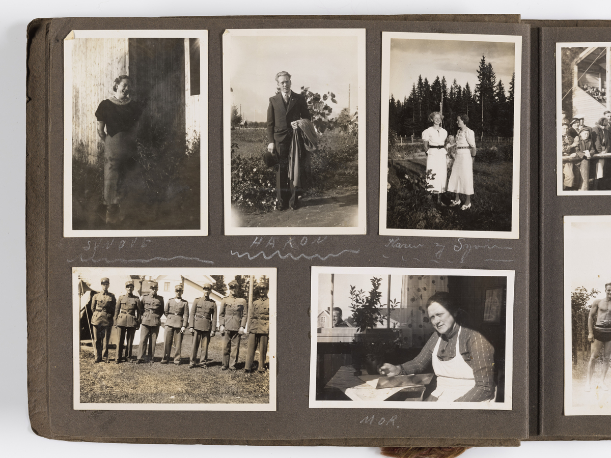 Diverse familiebilder til Synnøve Brændshøi tatt mellom 1936 og ca. 1940. 

Albumet inneholder bilder fra Nakkholmen (1936), Gardefjell (1938), og bilder av Kronprins Olav på Trandum tatt i 1938.

