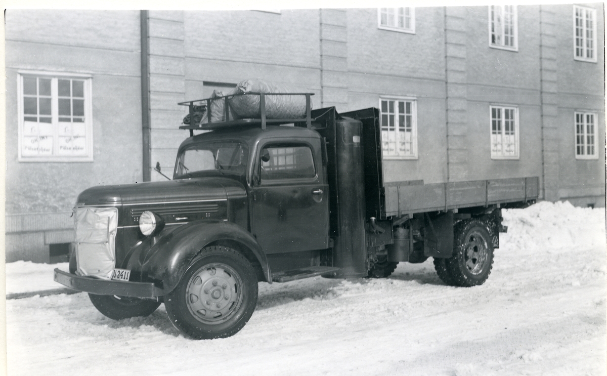 Västerås.
Lastbil driven med gengas, slutet av 1930-talet.