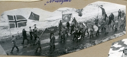 1.mai-tog i Longyearbyen i 1957.