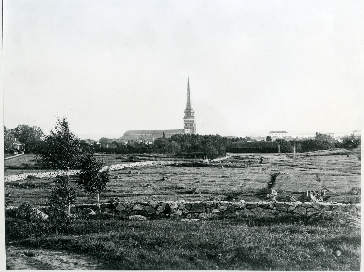Utsikt från Blåsbopaviljongen i Västerås på 1870.