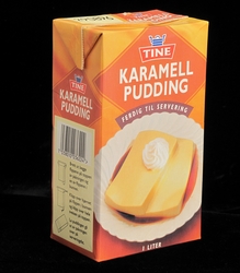 Kartong for karamellpudding