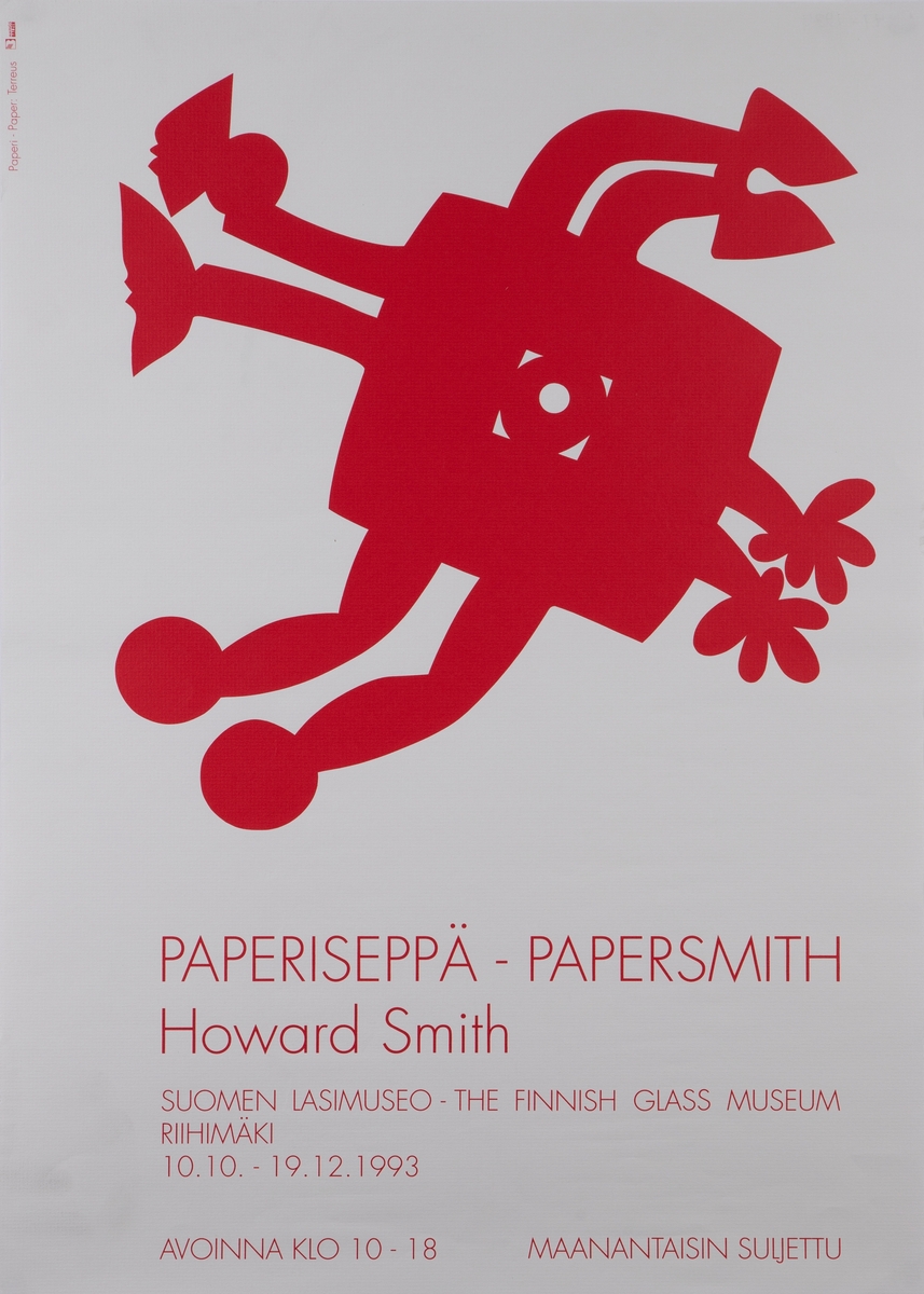 Paperiseppä - Papersmith [Utstillingsplakat]