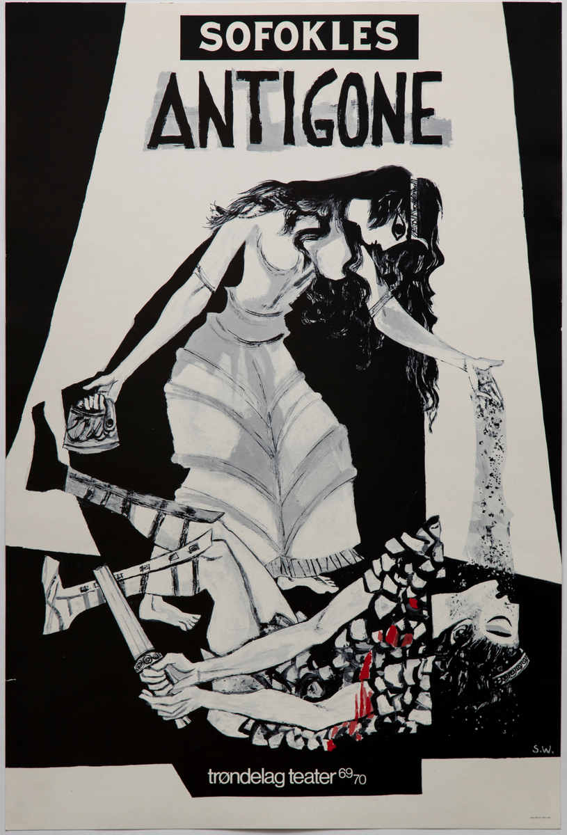 Sofokles Antigone [Plakat for en forestilling]