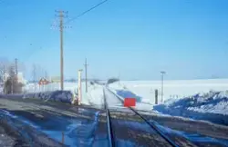Planovergang mellom Kolbu og Lena på Skreiabanen