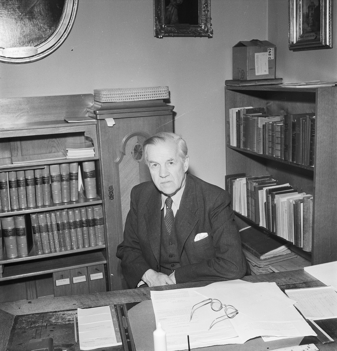 Akademisekreterare Häggquist, Uppsala 1951