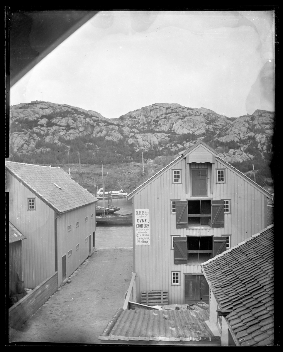 O.H. Bøes bygninger i Strandgaten i Egersund
