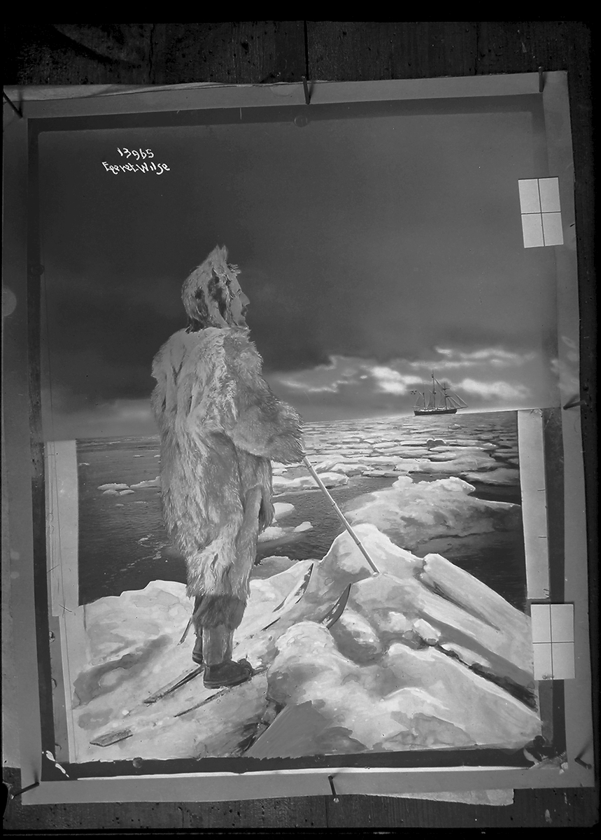 Prot: Sydpolen Amiundsen paa Iskanten Brevkort