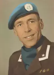Portrett av soldat i uniform