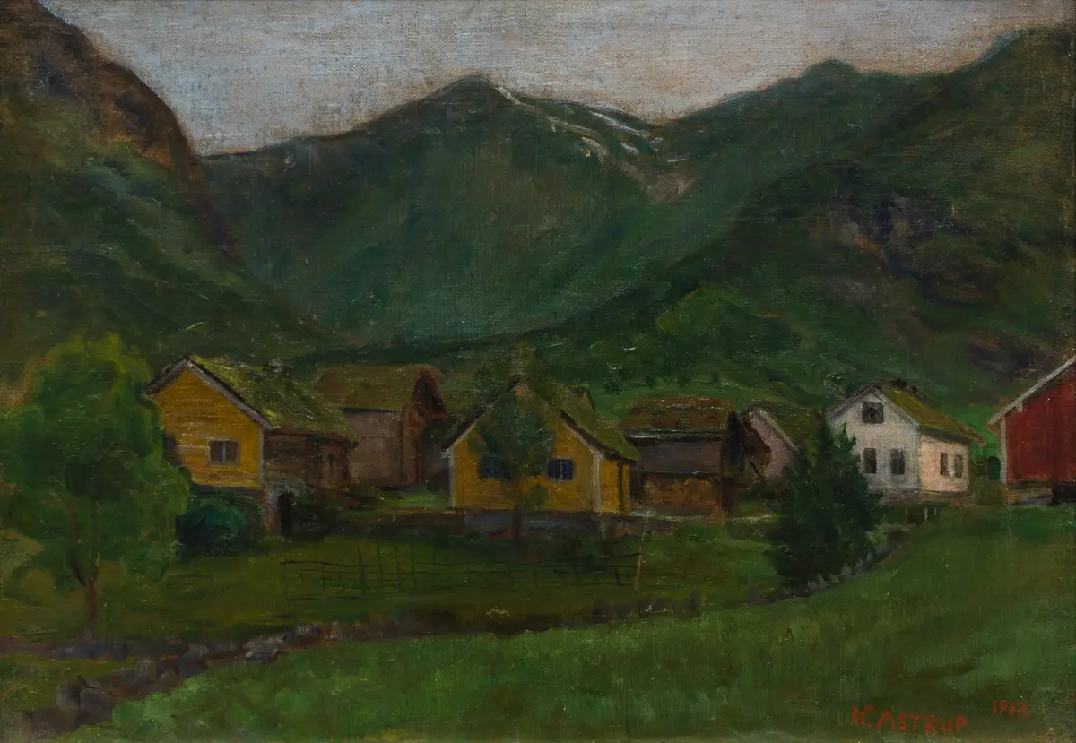 Fra Jølster [Maleri] - Grieg Kunstsamling / DigitaltMuseum