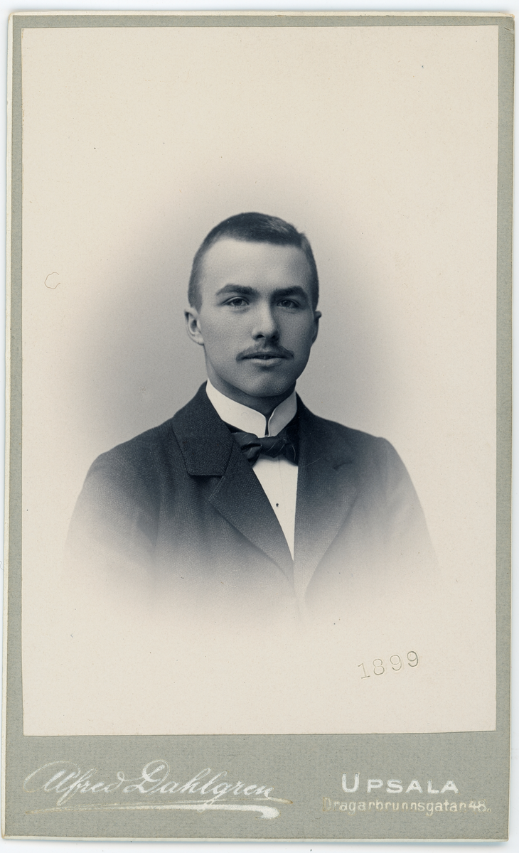 Visitkortsfotografi - Gunnar Nyström, Uppsala 1899