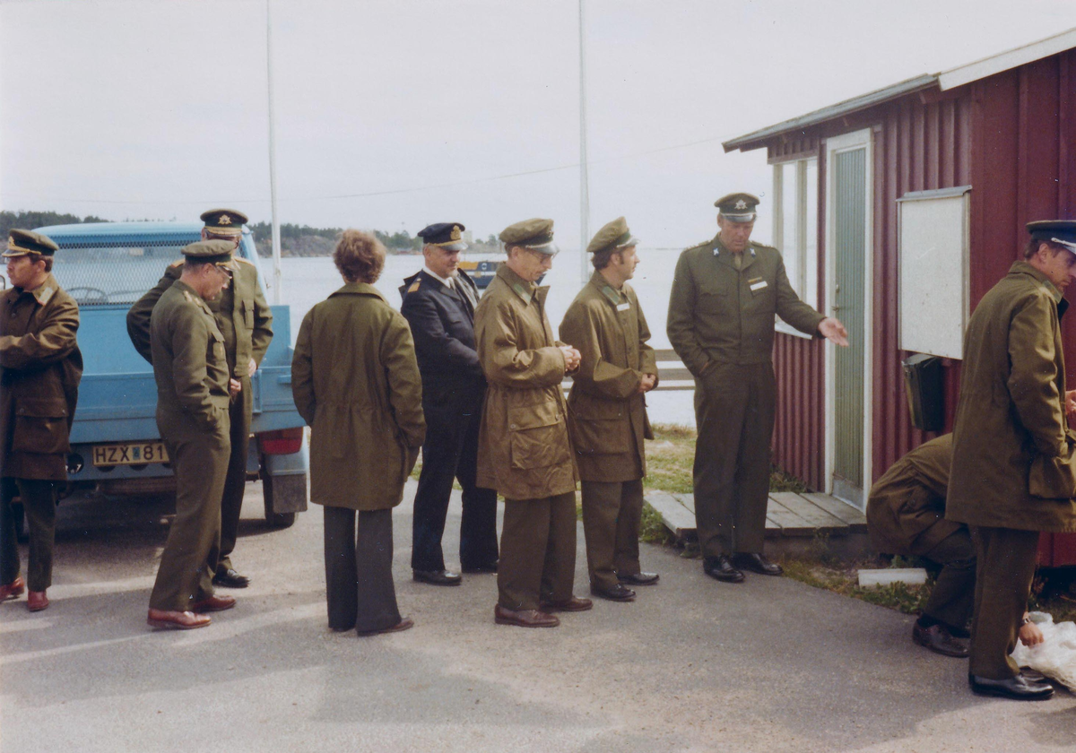 Underhållsfältövning i Norrköpingsområdet 1976 med deltagare från samtliga trängregementen, intendenturkåren och medicinalkåren.