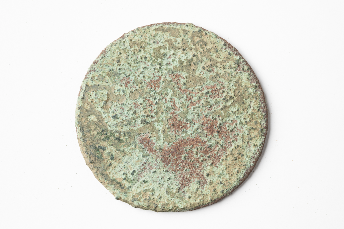 1 öre kopparmynt, oläsligt årtal, 1718-1792