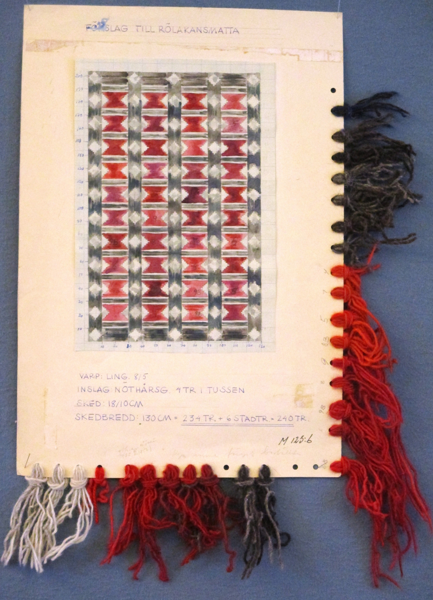 Vävmönster - Hemslöjdens Samlingar / DigitaltMuseum