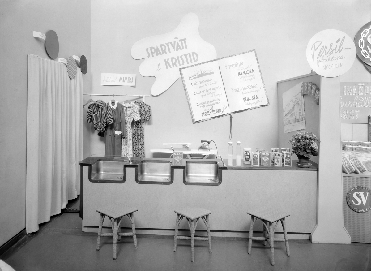 1941 och spartid. Vid Östergötlands museum hölls utställningen "Varuberedskap i kristid" med goda spartips. Inte minst kring tvätt och disk fanns mycket att göra.