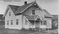 Ungdomslokalet "Solvang" på Solumsmoen, ca. 1928.