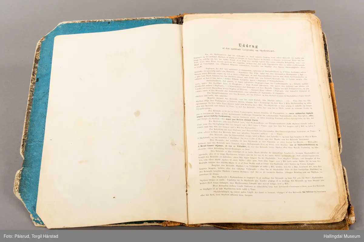 En skyssdagbok fra Nes. Brukt mellom 1882 - 1886 og 1928 og 1929.