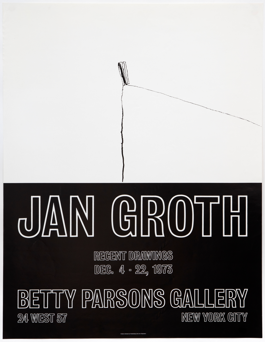 Jan Groth [Utstillingsplakat]