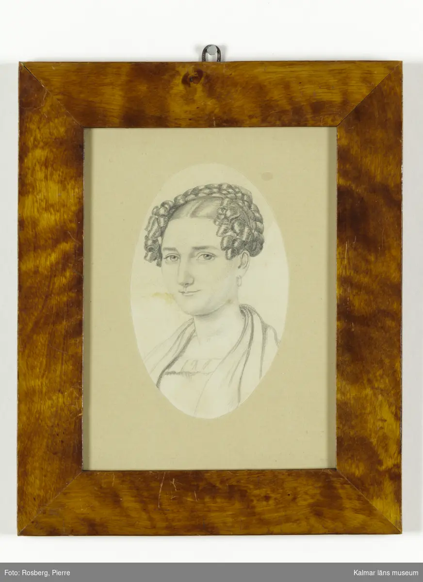 Porträtt av Sophia Christina  Wimmerstedt (1805-1872), född Qvarnström.