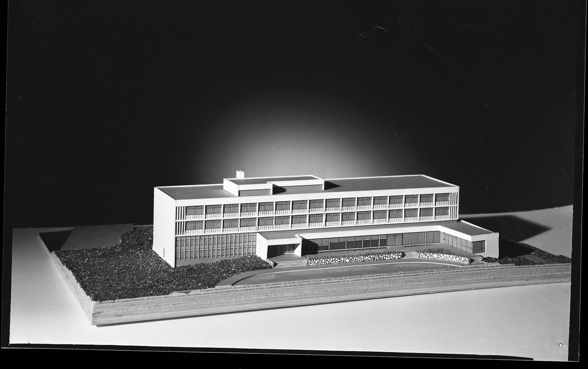 Modell av Fagernes Hotell slik det skulle bli i 1964.