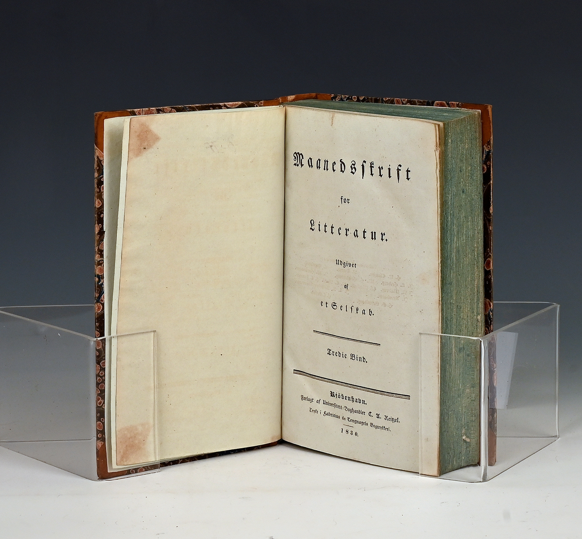 Maanedsskrift for litteratur. Tredie bind. Kbhv. 1830.