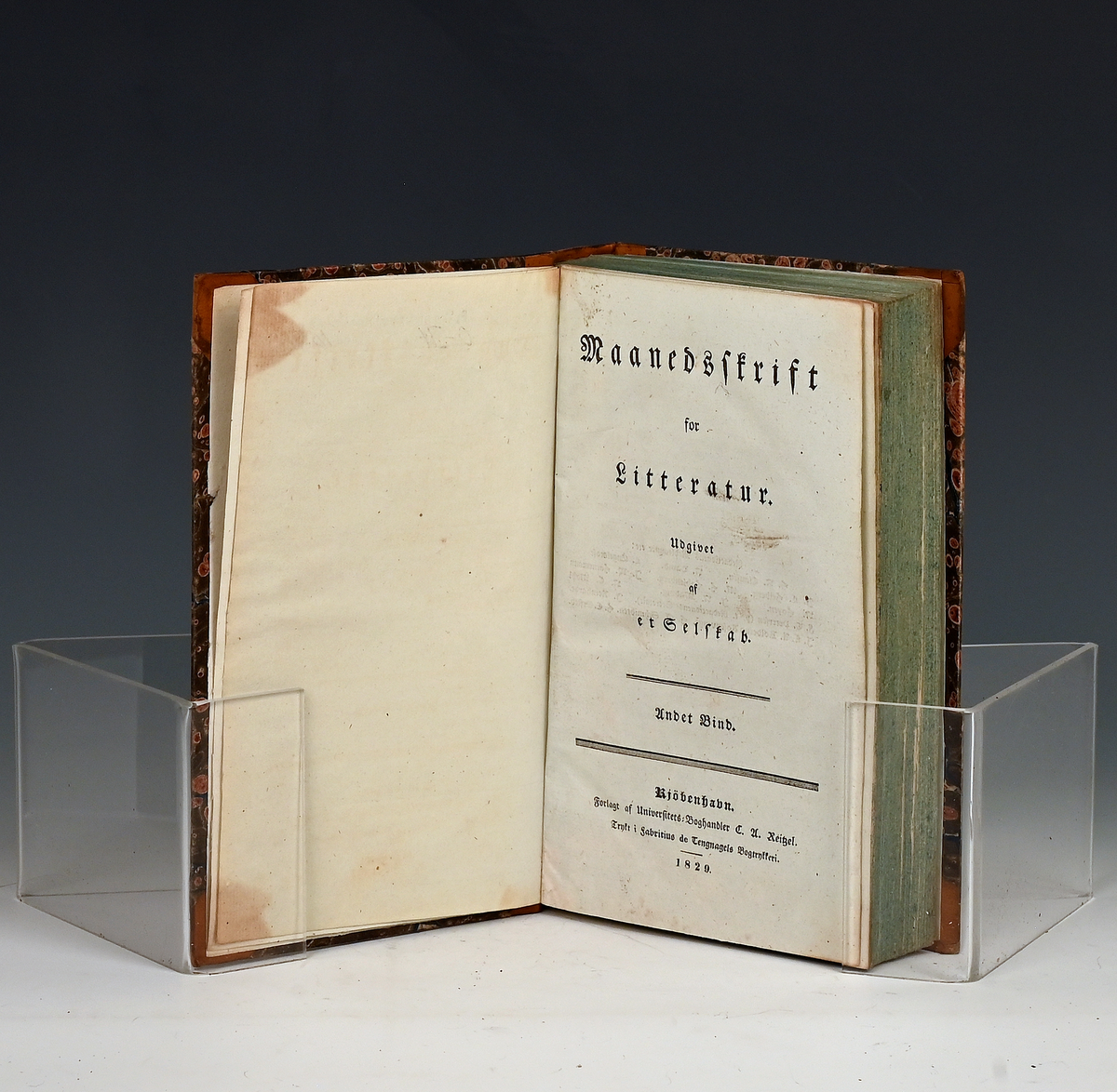 Maanedsskrift for litteratur. Andet bind. Kbhv. 1829.