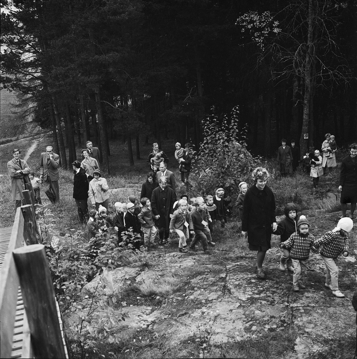 Fest och examen i Skogsmulleskolan, Uppsala 1962