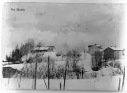 Postkort med motiv fra Skreia, Østre Toten, ca. 1905. I nedr