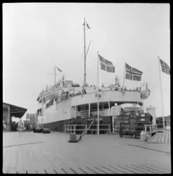 Danskebåten Peter Wessel som trafikkerte ruten Larvik- Fredr