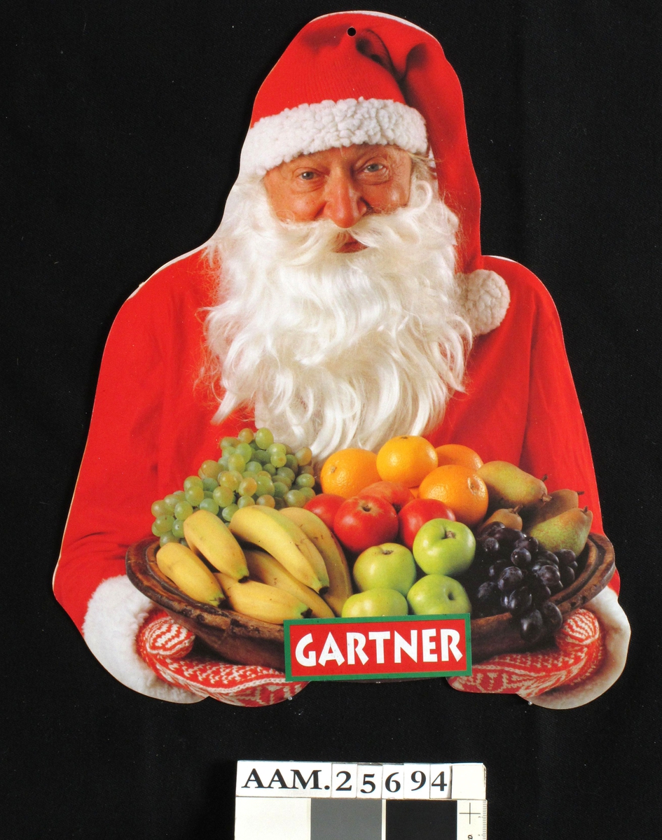 Nisse med fruktfat, Gartner-skilt.
